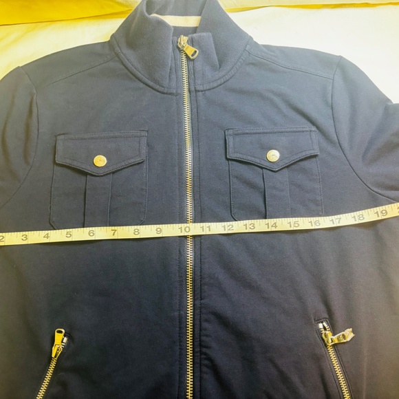 Lauren Ralph Lauren Full Zip Navy Nautical Womens M Boating Sweater Jacket - Picture 4 of 13